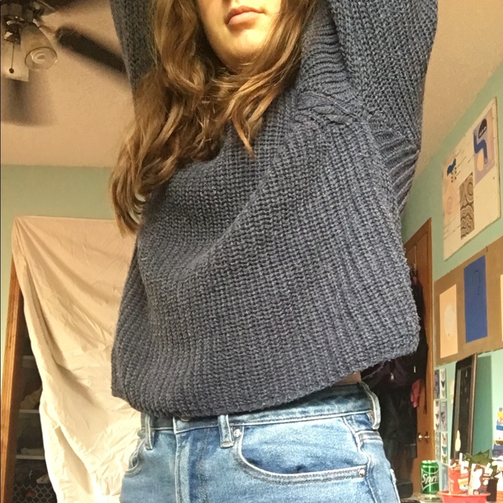 Blue Knit Sweater - Picture 4 of 5